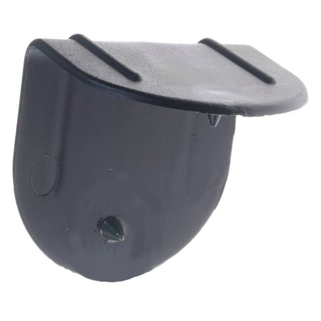 Klika - Protections d'angle en plastique noir 22 x 40 mm (largeur de bande max. x largeurs d'ailes) avec pointe