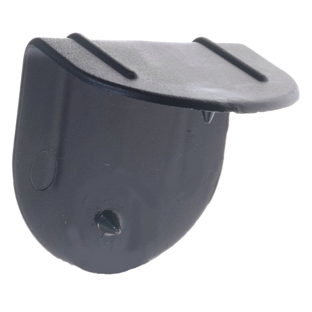 Klika - Kunststoffeckenschutz schwarz 22 x 40 mm (max. Bandbreite x Flügelbreiten) mit Dorn