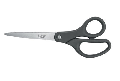Leitz - ciseaux, pi 20,5 cm, droite et gauche, pointe pointue, titane, gris, blister de 1 pièce