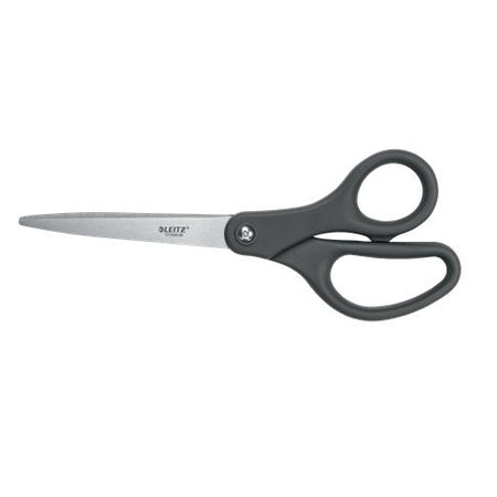 Leitz - ciseaux, pi 20,5 cm, droite et gauche, pointe pointue, titane, gris, blister de 1 pièce