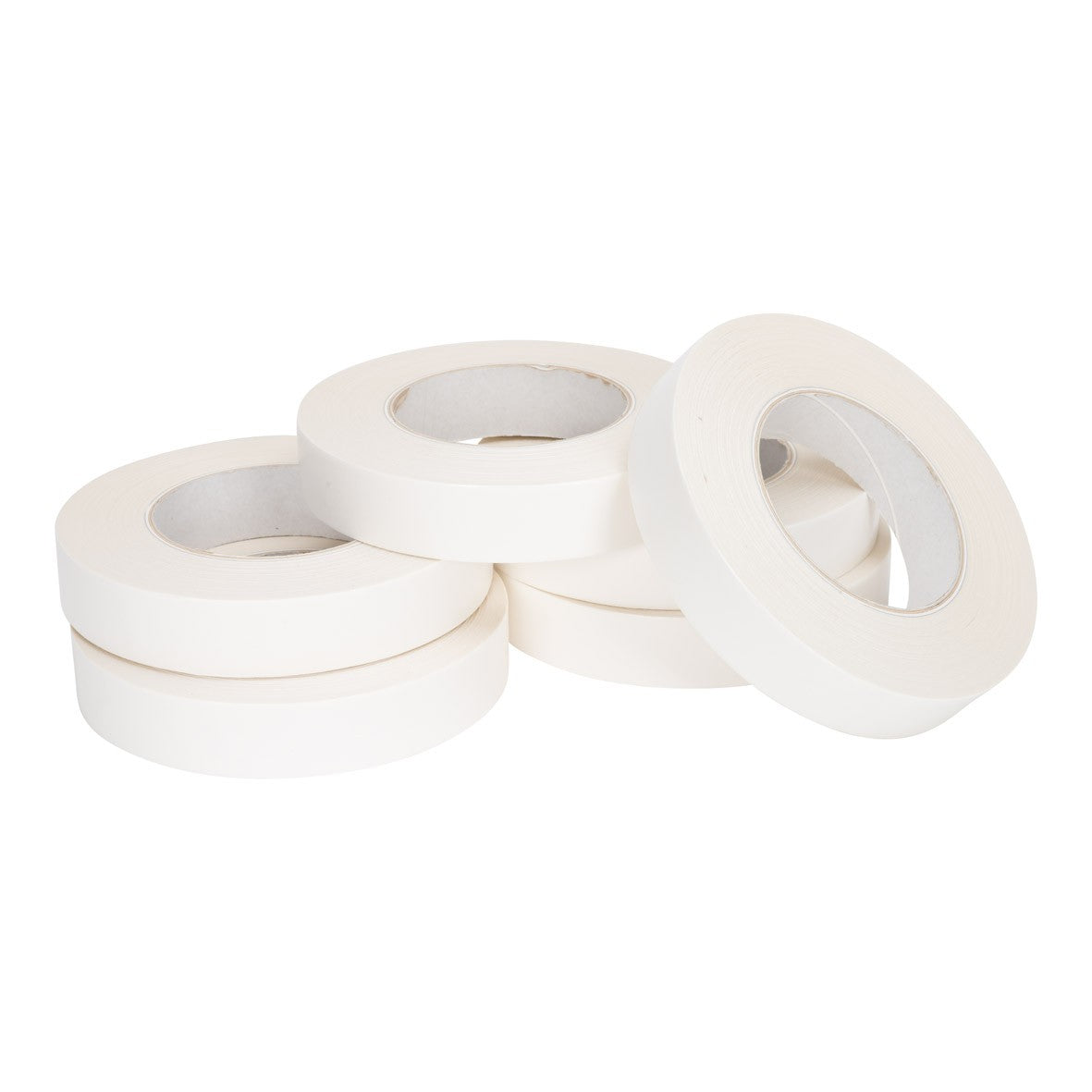 Klika -  Dubbelzijdig e transparant (met witte papieren drager) 25 mm x 50 meter | 6 stuks