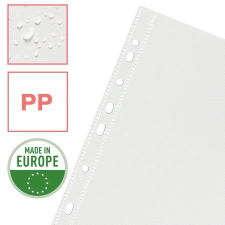 Esselte - Sac de présentation perforé Colour'Breeze, ft A4, 43 microns, grainé, paquet de 25 pièces