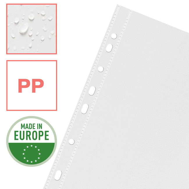 Esselte - Sac de présentation perforé Colour'Breeze, ft A4, 43 microns, grainé, paquet de 25 pièces