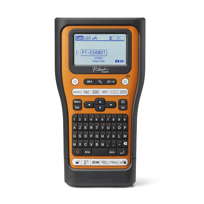 Brother - système de lettrage PT-E560BT avec étui de transport, 2 ES, adaptateur et batterie