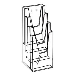 Klika - Folderbak 4 vaks 1/3 A4 hangend12 stuks