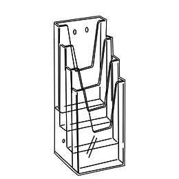 Klika -  Folderbak 4 vaks 1/3 A4 hangend