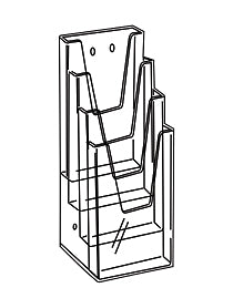 Klika -  Folderbak 4 vaks 1/3 A4 hangend