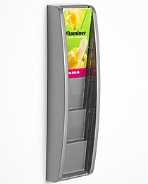 Klika -  Folder-wand 4 x 1/3A4 134x520x83 mm