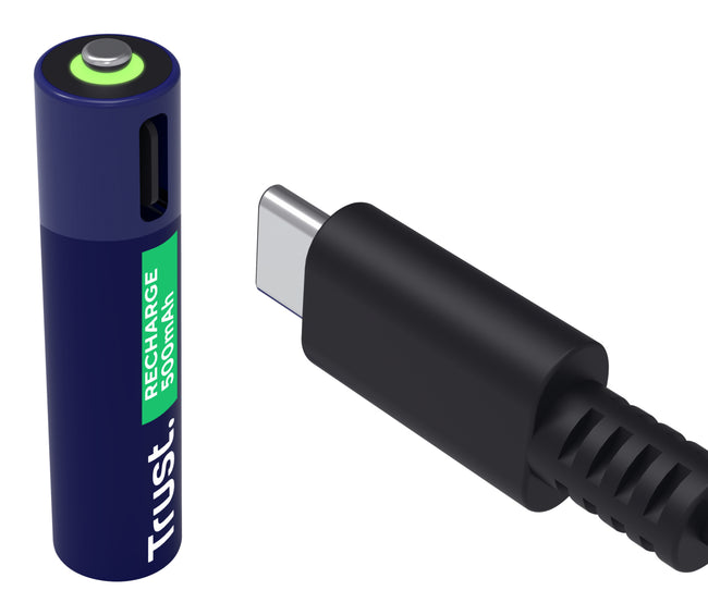 Trust - Batterie USB-C rechargeable AAA 4 pièces
