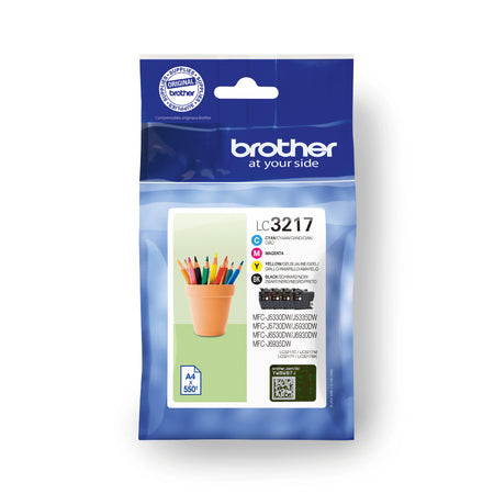 Brother -  LC3217VAL inktcartridge 4 stuk(s) Origineel Zwart, Cyaan, Magenta, Geel