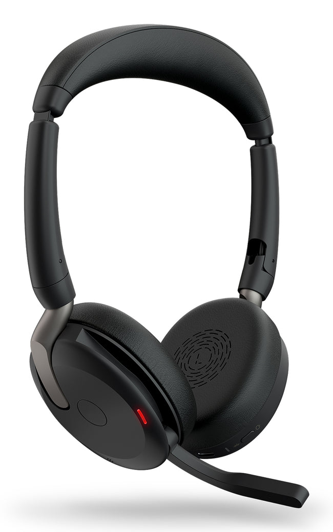 JABRA -   Evolve2 65 Flex Headset Bedraad en draadloos Hoofdband Kantoor/callcenter Bluetooth Zwart