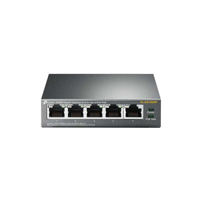 TP-LINK -   TL-SG1005P Unmanaged Gigabit Ethernet (10/100/1000) Power over Ethernet (PoE) Zwart