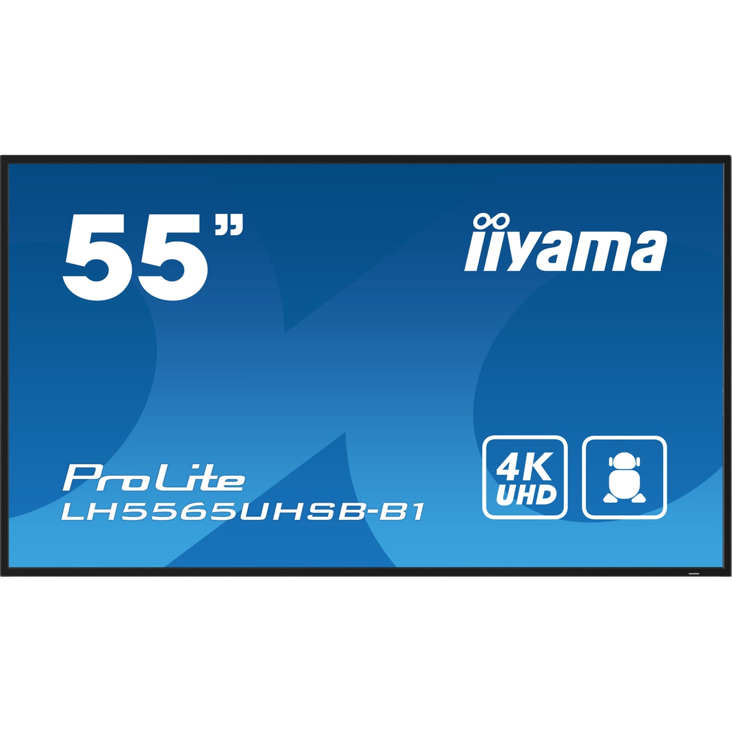 IIYAMA -   LH5565UHSB-B1 beeldkrant Kiosk-ontwerp 138,7 cm (54.6) LED Wifi 800 cd/m² 4K Ultra HD Zwart Type processor Android 11 24/7