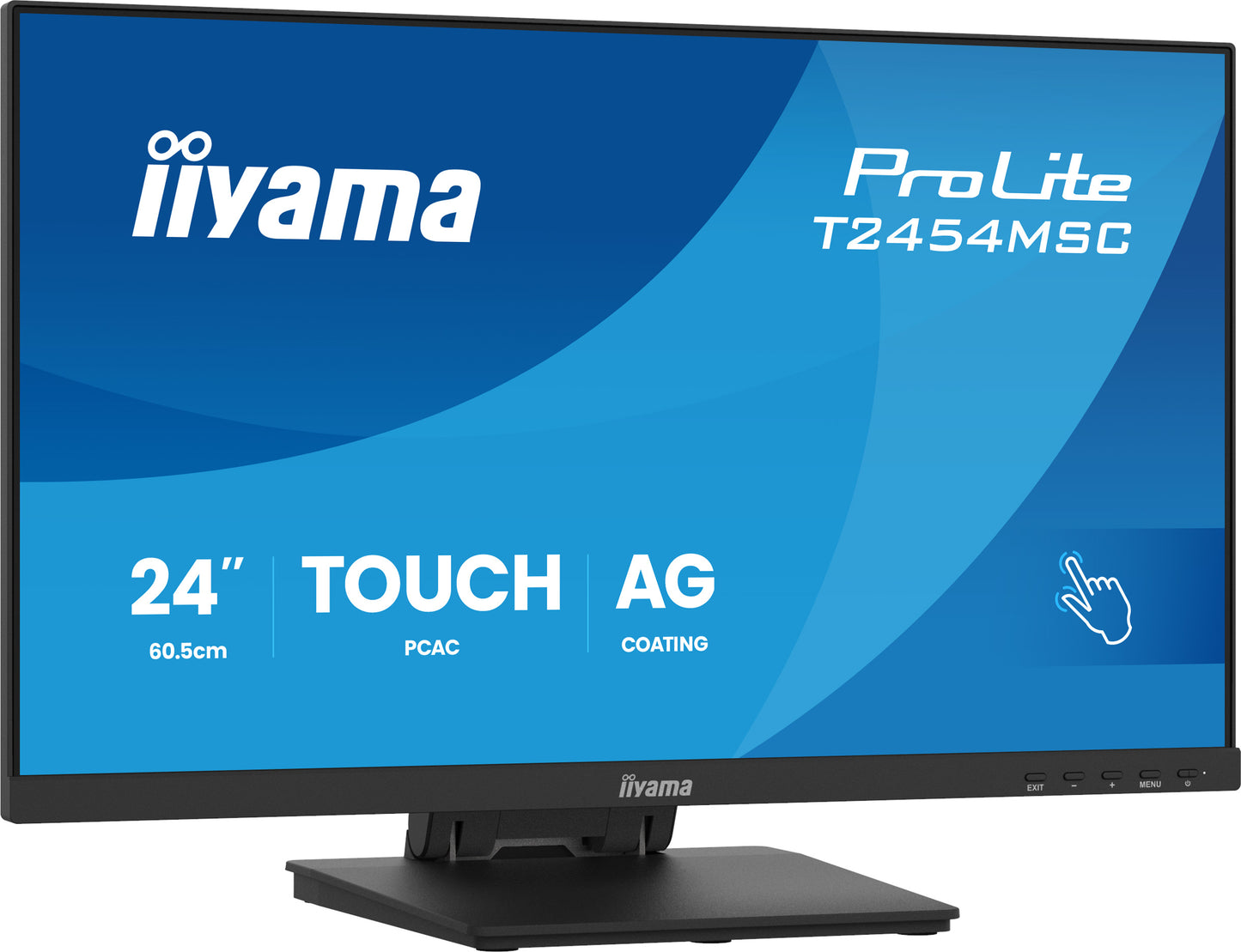 IIYAMA -   ProLite T2454MSC-B3AG computer monitor 60,5 cm (23.8) 1920 x 1080 Pixels Full HD LED Touchscreen Multi-gebruiker Zwart