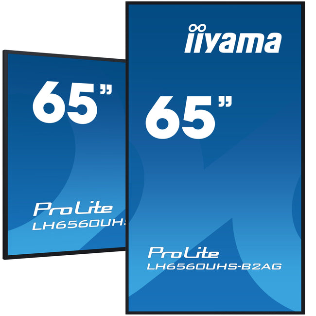 IIYAMA -   LH6560UHS-B2AG beeldkrant Digitaal A-kaart 163,8 cm (64.5) LED Wifi 500 cd/m² 4K Ultra HD Zwart Type processor Android 11 24/7
