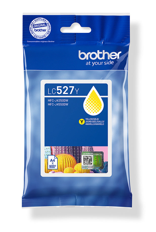 Brother - cartouche d'encre, 900 pages, OEM LC-527Y, jaune