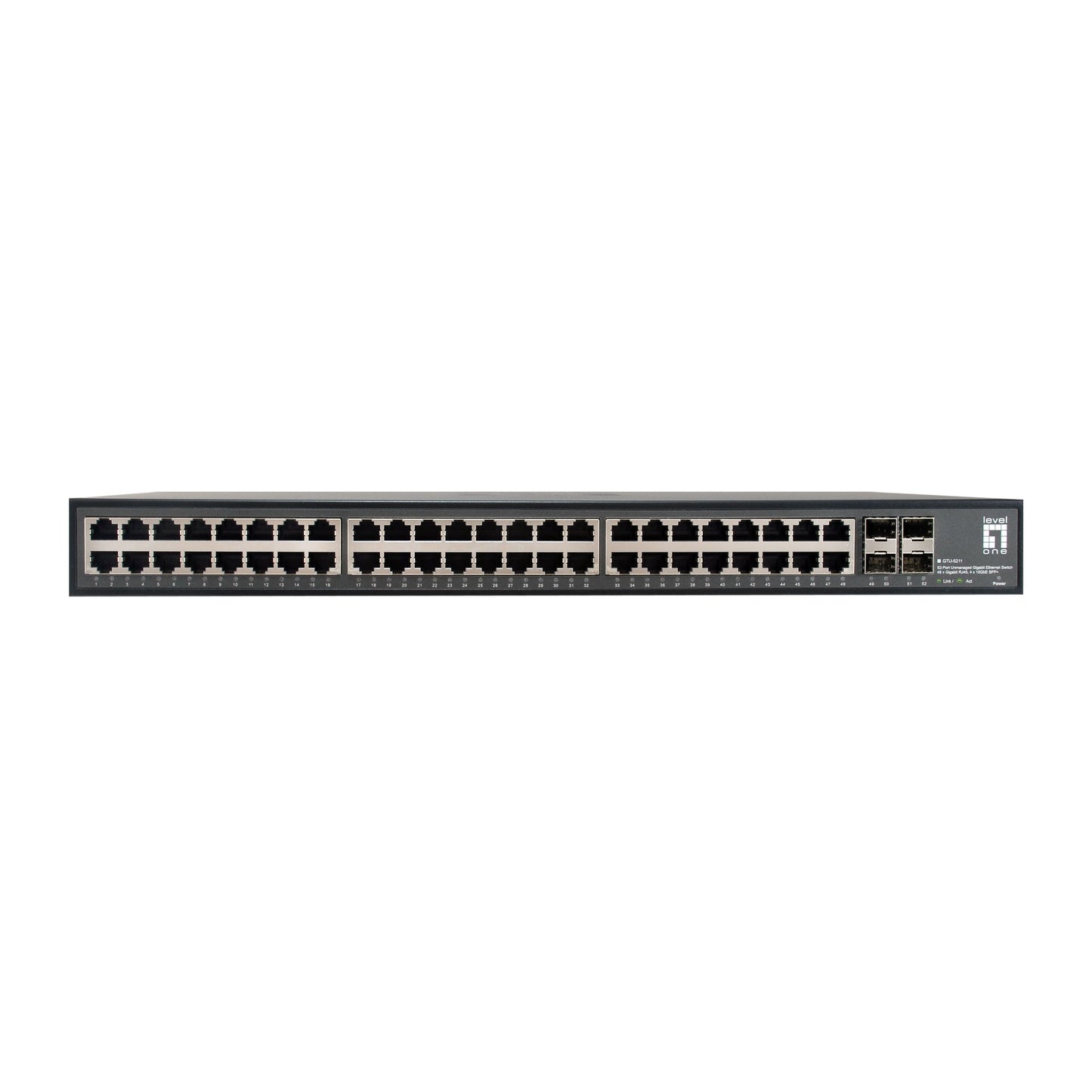 LEVEL ONE -  LevelOne GTU-5211 netwerk-switch Unmanaged Gigabit Ethernet (10/100/1000) Zwart