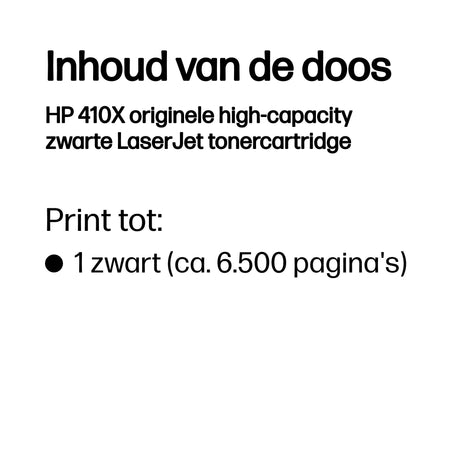 HP - Cartouche toner cf410x 410x noir