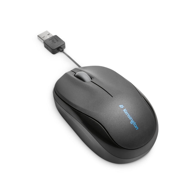 Kensington - Souris mobile rétractable Pro Fit, noire