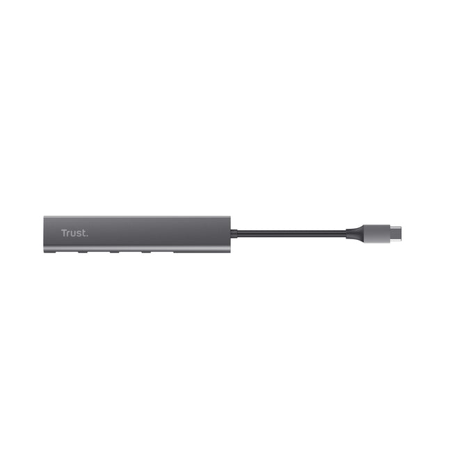 Trust - Hub Halyx 4 ports USB-C argent