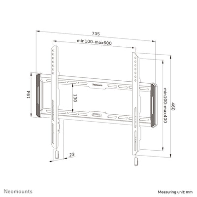 Neomounts - Support mural TV 40-75 pouces