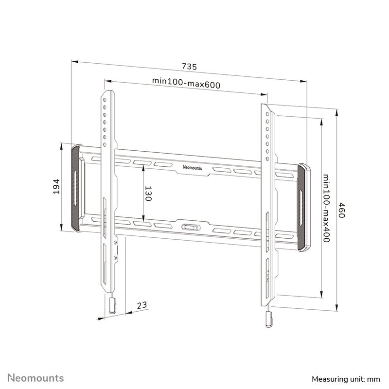 Neomounts - Support mural TV 40-75 pouces