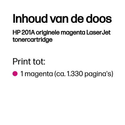 HP - Cartouche toner cf403a 201a rouge