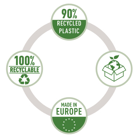 Leitz - Sac de présentation Recycle 11 trous PP 0,09mm