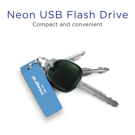 Integral - USB-Stick 3.0 128GB neonblau