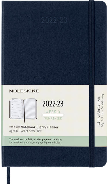 Moleskine - Agenda Notebook 2022-2023 MSK Large SC SAFBL | 1 pièce | 12 pièces