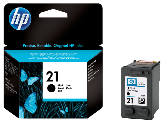 HP - Inktcartridge hp c9351a 21 zwart