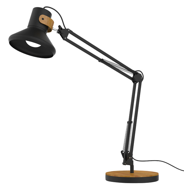 UNILUX - Bureaulamp baya led bamboe zwart | 4 stuks