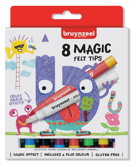 Bruynzeel - Filt Stelzen Kids Magic Points Blaster bei 8 Teilen Assorti | 6 Stücke