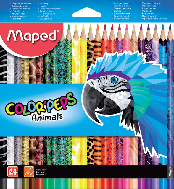 Maped - farbige Stifte Box 24 Stück Assorti