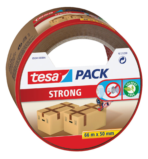 Tesa - Verpakkingse pack strong 66mx50mm bruin | 6 stuks