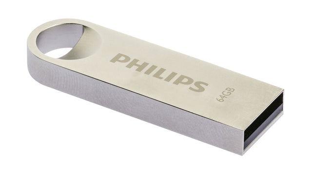 Philips - Usb-stick 2.0 philips moon vintage silver 64gb | 10 stuks