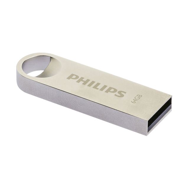 Philips - USB Stick 2.0 Moon Vintage Silver 64 Go | 10 pièces