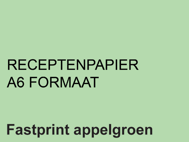 Fastprint - Recette Paper A6 80gr Apple Green 2000vel