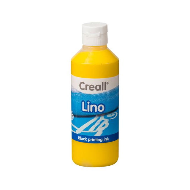 Creall - Paint Linoleum 01 GEEL 250ML | 6 pièces