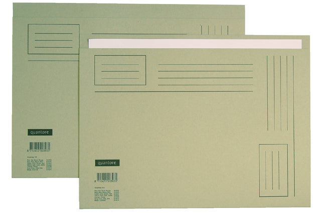 Quantore - dossier pliant folio de soie inégale 230gr Gray