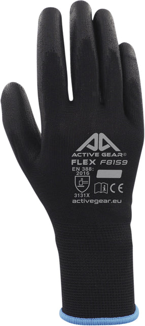 ActiveGear - Griphandschoen pu-flex m zwart