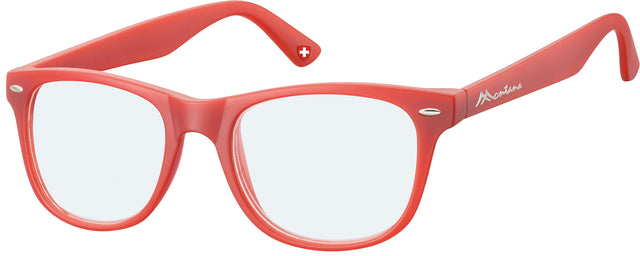 Montana - Lesebrille Blau Lichtfilter +3,50 dpt rot