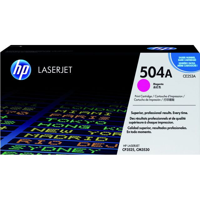 HP - Toner 504A, 7 000 pages, OEM CE253A, Magenta