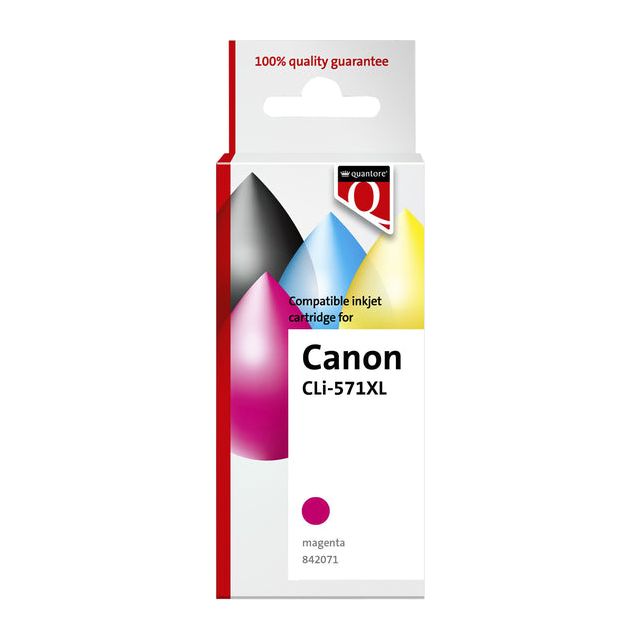 Quantore - Inktcartridge canon cli-571xl rood