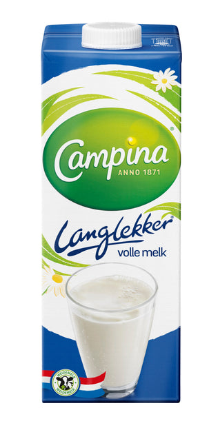 Campina - langlekker volle melk pak 1ltr