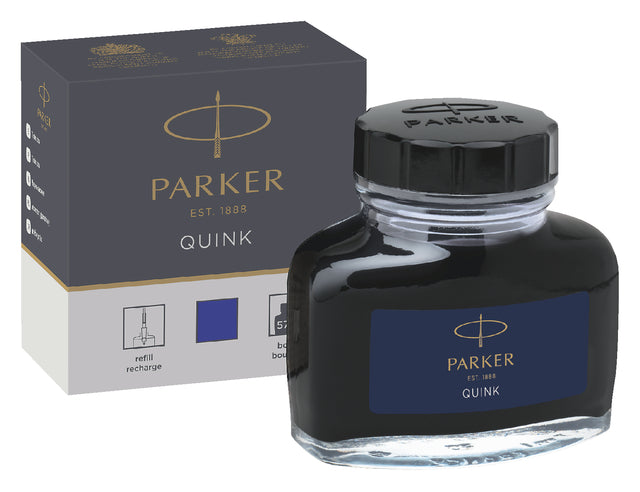 Parker - Vulpeninkt parker quink permanent 57ml blauw