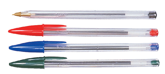 BIC - Ballpen Cristal, boîte avec 50 pièces en couleurs assorties