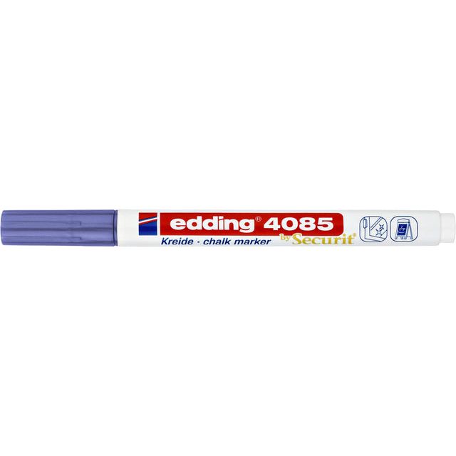 Edding - Chalkstift Edding par 4085 autour de 1 à 2 mm Violet Metallic | 10 pièces