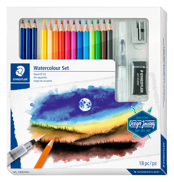 Staedtler - Kleurpotloden watercolor aquarel 18dlg | 4 stuks