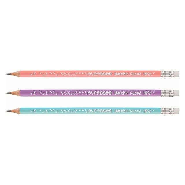 Maped - crayon noir'peps pastel HB avec cuisinière de gomme de 72 pièces Assorti